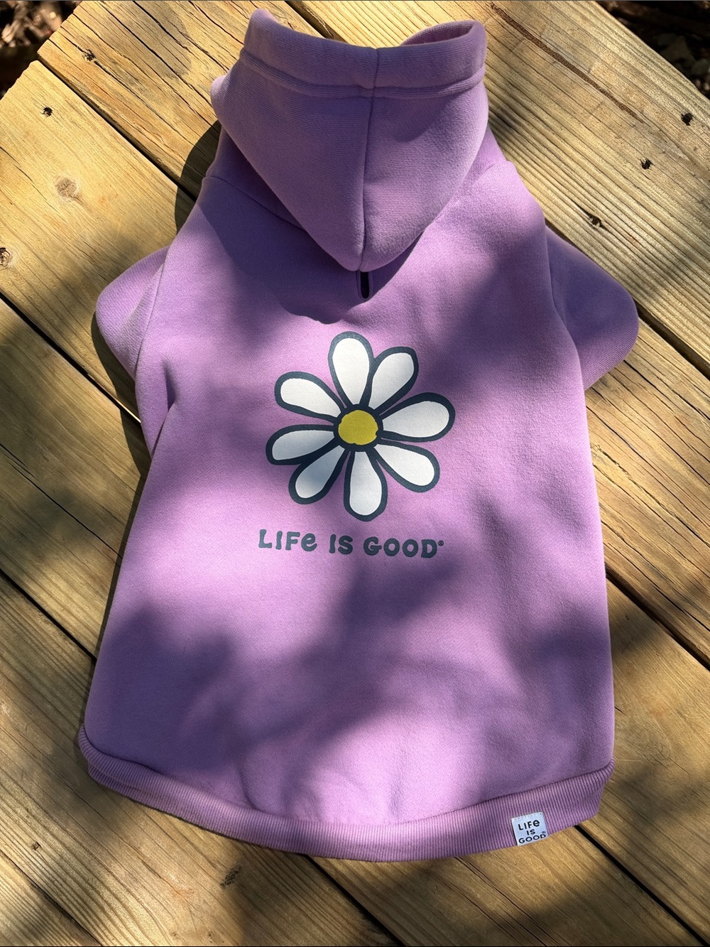 LIFE IS GOOD LILAC-PURPLE PET HOODIE 🌼